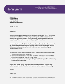 Cover letter dashboard image